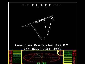 Elite (1984)(Acornsoft) screen shot game playing